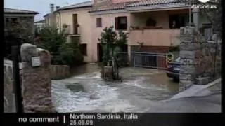 Italy Sardinia floods
