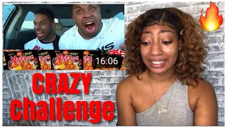 EXTREME SPICY RAMEN NOODLE AND TAKIS EATING CHALLENGE REACTION | Simply Kash