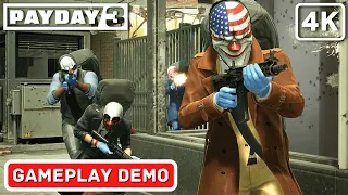 PAYDAY 3 Gameplay Walkthrough - FULL DEMO No Commentary [PC 4K 60FPS]