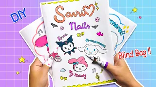 [🐾paper diy🐾] Sanrio Nails Blind Bag Compilation 블라인드백 | ASMR DIY Paper