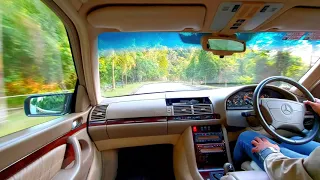 1999 Mercedes Benz S-Class W140 Passenger POV Drive