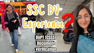 SSC STENOGRAPHER 2022 DOCUMENT VERIFICATION | DoPT CSSS |  Documents required |