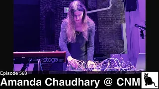 Amanda Chaudhary electronic/synth performance at the Center for New Music