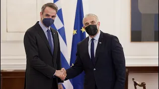 PM Mitsotakis meets Alternate Prime Minister and Minister of Foreign Affairs of Israel, Yair Lapid