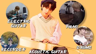 Beomgyu’s love for musical instruments