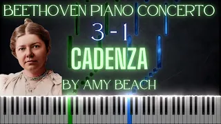 Amy Beach: Cadenza For Beethoven's Piano Concerto No. 3 Op. 37 (Movement 1)