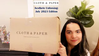 Cloth & Paper | July 2023 Aesthete Unboxing