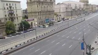 Putin's cortege as seen out of my window