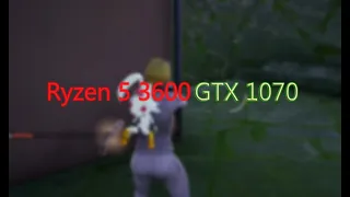 Ryzen 5 3600 GTX 1070 в Fortnite 2023