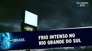 Rio Grande do Sul registra temperaturas abaixo de zero | SBT Brasil (03/08/19)