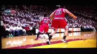 LeBron James Fight With Joakim Noah (Double Technical) - Chicago Bulls vs Miami Heat Game 2
