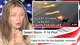 New Zealand Girl Reacts to DESERT STORM - F16 Pilot Fights for his Life Over Baghdad