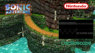 Sonic Adventure Windy Hill (Windy Valley) NES remix [Oscilloscope view]