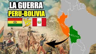 🇵🇪🇧🇴La GUERRA Peru-Bolivia en 8 Minutos - Batalla de Ingavi 1841.