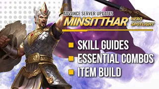 Revamp Minsitthar Hero Spotlight - Advance Server | Skills , Combo, Item Build | Mobile Legends
