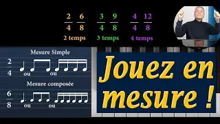 Cours de solfège débutant pour savoir battre les mesures simples et composées (Tuto musique gratuit)