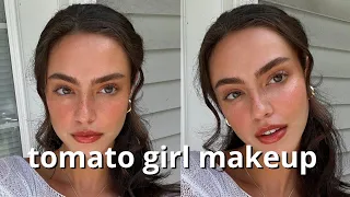 trying the VIRAL PINTEREST “tomato girl” makeup