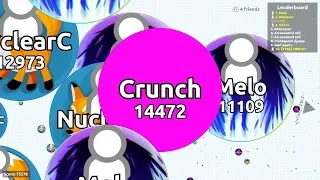 Agar.io - Destroying teams in ffa/exp mode solo and highlights with friends in Party Mode