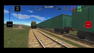 Tren Largo de gondolas en train and rail yard simulator...