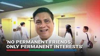 Zubiri on politics: 'There are no permanent friends, only permanent interests' | ABS-CBN News