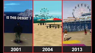 Evolution of beach logic in gta games (2001 - 2020)