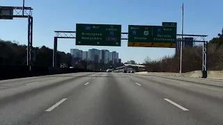 Atlanta Perimeter (Interstate 285 Exits 20 to 10) outer loop