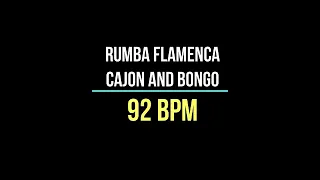 rumba flamenca backing track bpm 92 (cajon-bongo)