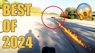The Best Motorcycle Crashes, Road Rage and Close Calls of 2024! Ep.12
