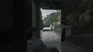 Franklin Watches The Rain From His Garage (Preview) | GTAV ASMR
