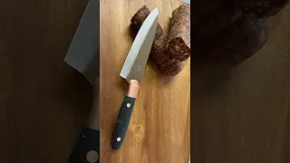 Making a Chef’s knife, Denim handle knife, How to Make a Kitchen knife #knife