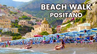 Positano, Italy | Amalfi Coast, Italy 🇮🇹 2023 Beach Walking Tour in 4K