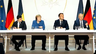 Повна версія прес-конференції Зеленського, путіна, Меркель та Макрона | Нормандська зустріч