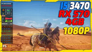 Assassin Creed Origins - RX 570 4GB - i5 3470 3.2 - 8GB Ram - 1080p FPS Test