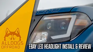 Budget eBay C-light Headlight Install and Review for Nissan Frontier 09'-21'