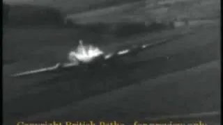 B17 strafed by P51 Mustang [Gun Camera Footage]