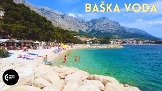 Breathtaking Beauty of Baska voda Coastline | 🇭🇷 Croatia 4K Makarska Riviera Walking Tour 2023