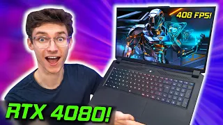 RTX 4080 Laptops Are INSANE! 😲 Gigabyte Aorus 17H Unboxing & Gameplay Benchmarks | AD