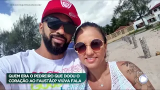 Viúva emociona-se ao contar como era Fábio, dador do novo coração de Faustão