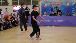 final 16-18 bboy Bars vs Grom - брейкданс чемпионат г.Долгопрудный 2021