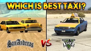 GTA 5 TAXI VS GTA SAN ANDREAS TAXI : WHICH IS BEST?