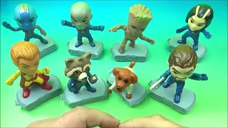 2023 GUARDIANS of THE GALAXY VOLUME 3 set of 8 McDONALD'S HAPPY MEAL MOVIE COLLECTIBLES VIDEO REVIEW