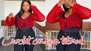 Easy crochet lace cardigan