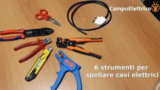 #6 Tecniche per Spellare Sguainare Cavi Fili Elettrici Rame: Come Spelare Fai da Te - Campoelettrico