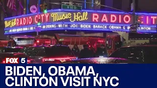 Biden, Obama, Clinton visit NYC for fundraiser