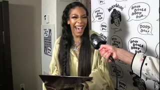Rico Nasty freaks out from Nardwuar's gift 🎁 #Shorts