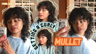 getting a curly mullet! ft. my personal hairstylist ;)