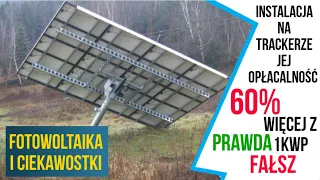 Fotowoltaika Ciekawostki Instalacja Na Trackerze Jej Opłacalność? 60% Wiecej z 1kWp Prawda Czy Fałsz