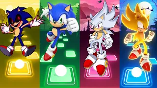 Sonic Exe vs Sonic vs Super Sonic vs Hyper Sonic EDM RUSH!