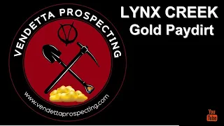 Vendetta Prospecting, Lynx Creek Gold Paydirt!