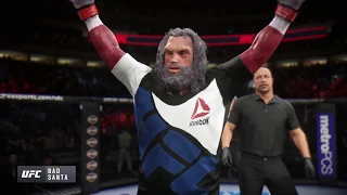 Bad Santa vs. Billy Saw (EA Sports UFC 2) - CPU vs. CPU - Crazy UFC 👊🤪